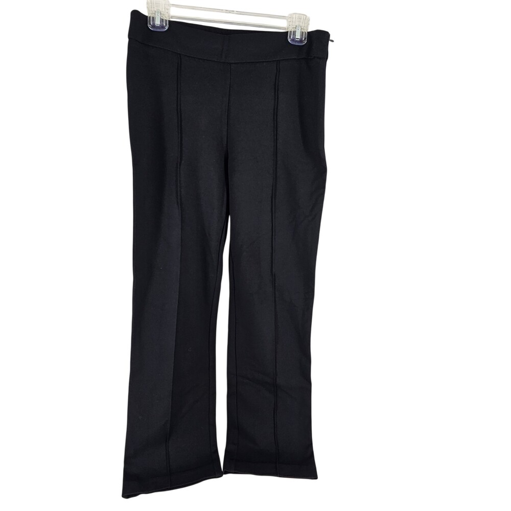 Philosophy Black Pants Side Zip, Straight Leg Pintuck  Size PM -  NWT
